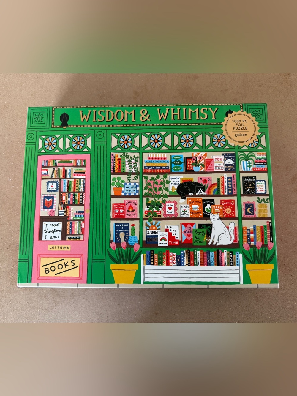 Wisdom & Whimsy Bookshop, 1000pc Jigsaw Puzzle - Galison Puzzles
